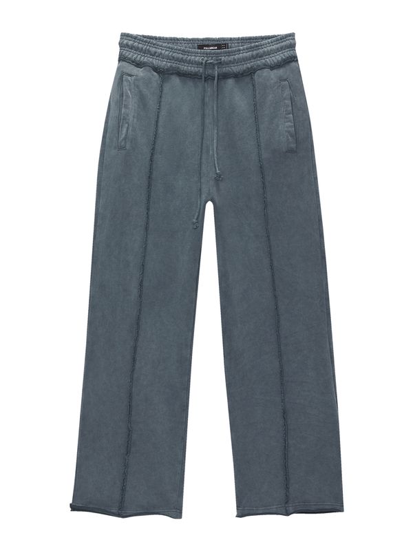Pull&Bear Pull&Bear Hlače  tamo siva