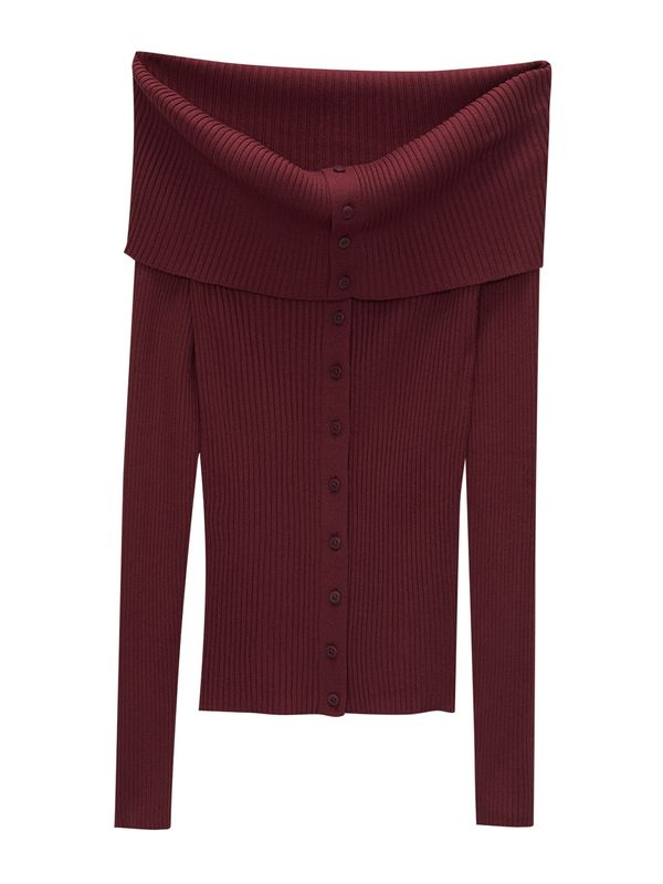 Pull&Bear Pull&Bear Kardigan  bordo