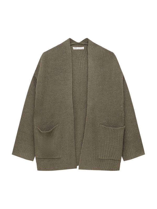 Pull&Bear Pull&Bear Kardigan  kaki