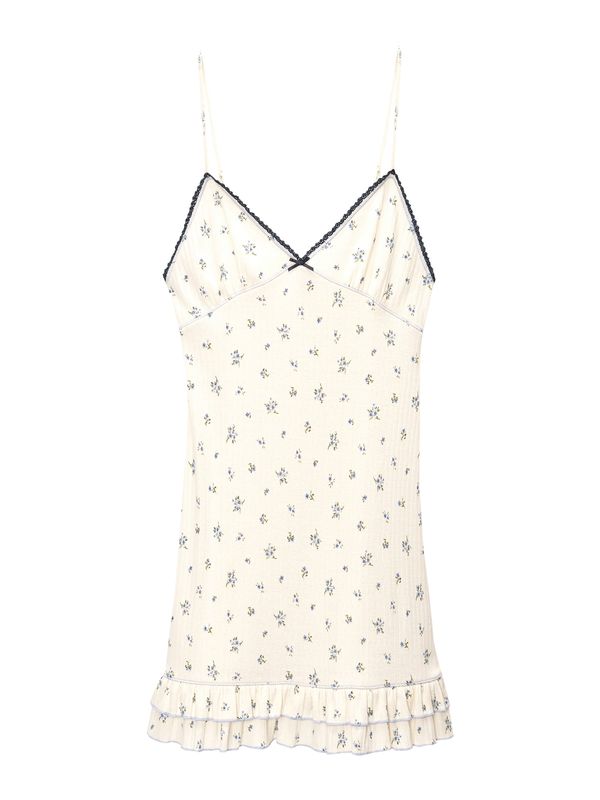 Pull&Bear Pull&Bear Ljetna haljina  ecru/prljavo bijela / mornarsko plava / svijetloplava / tamno zelena