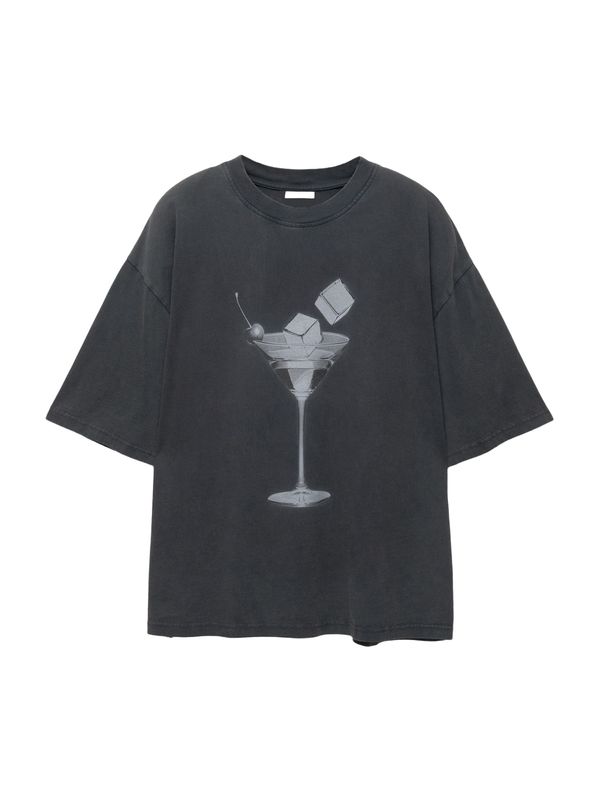 Pull&Bear Pull&Bear Majica  antracit siva / svijetlosiva