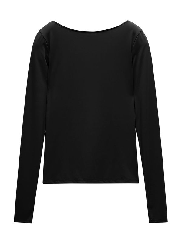 Pull&Bear Pull&Bear Majica  crna