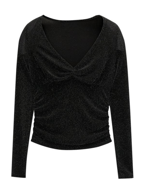 Pull&Bear Pull&Bear Majica  crna