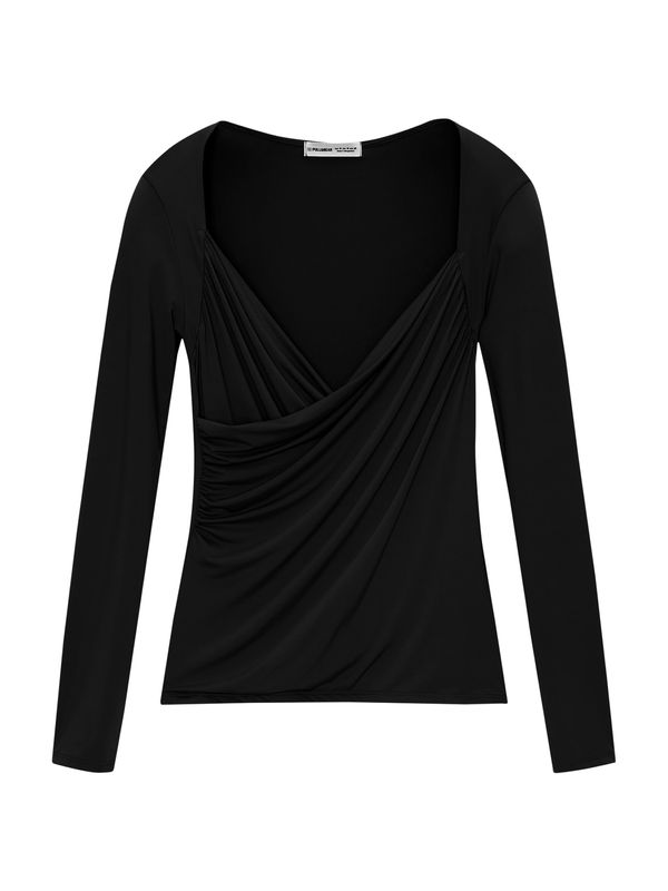 Pull&Bear Pull&Bear Majica  crna