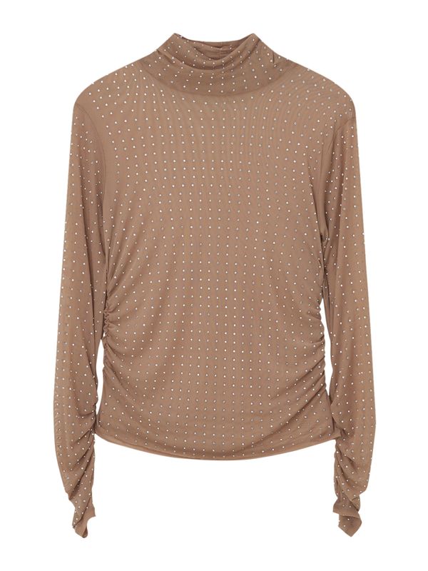 Pull&Bear Pull&Bear Majica  prljavo roza / srebro