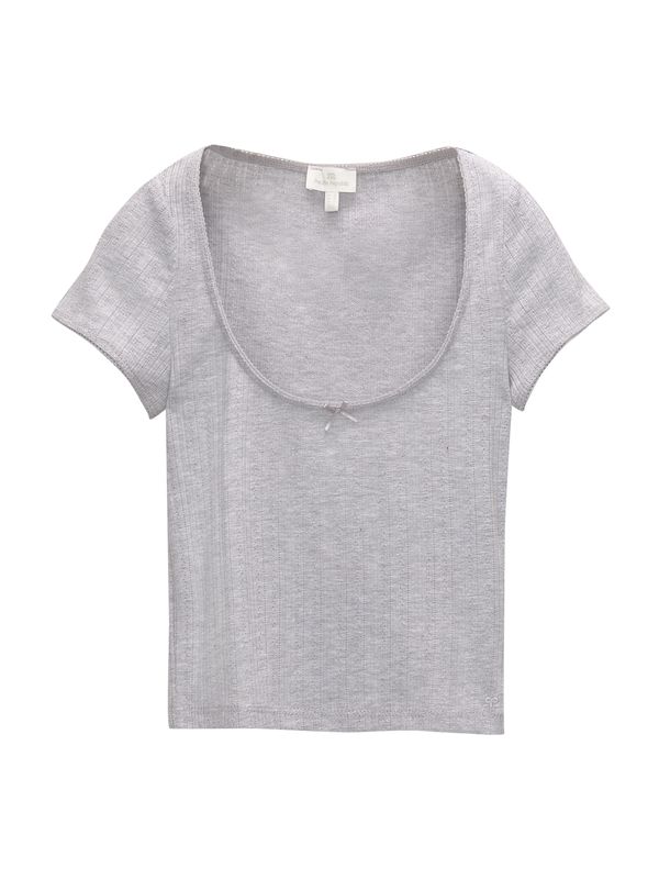Pull&Bear Pull&Bear Majica  siva melange