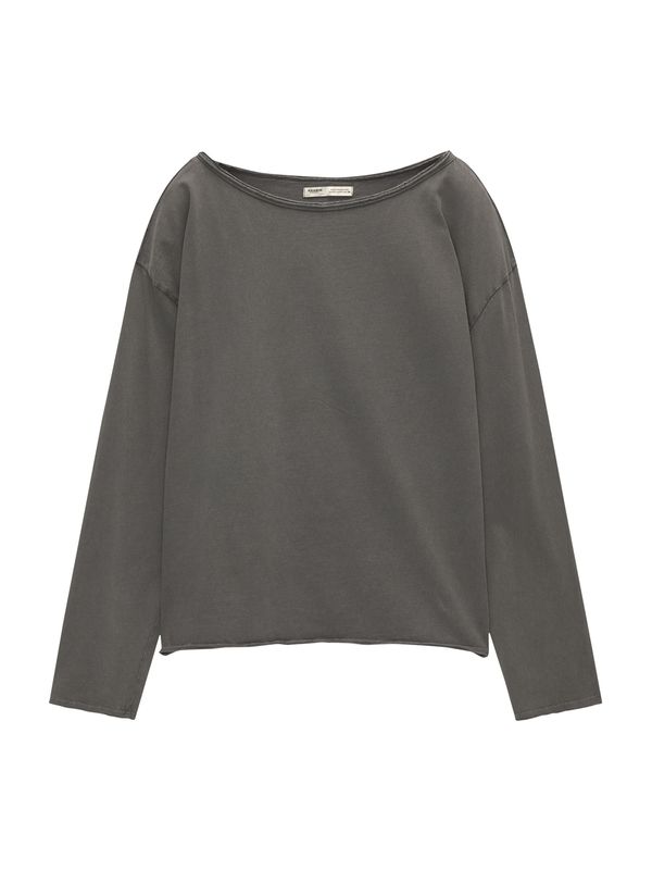 Pull&Bear Pull&Bear Majica  tamo siva