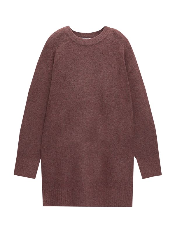 Pull&Bear Pull&Bear Pletena haljina  burgund