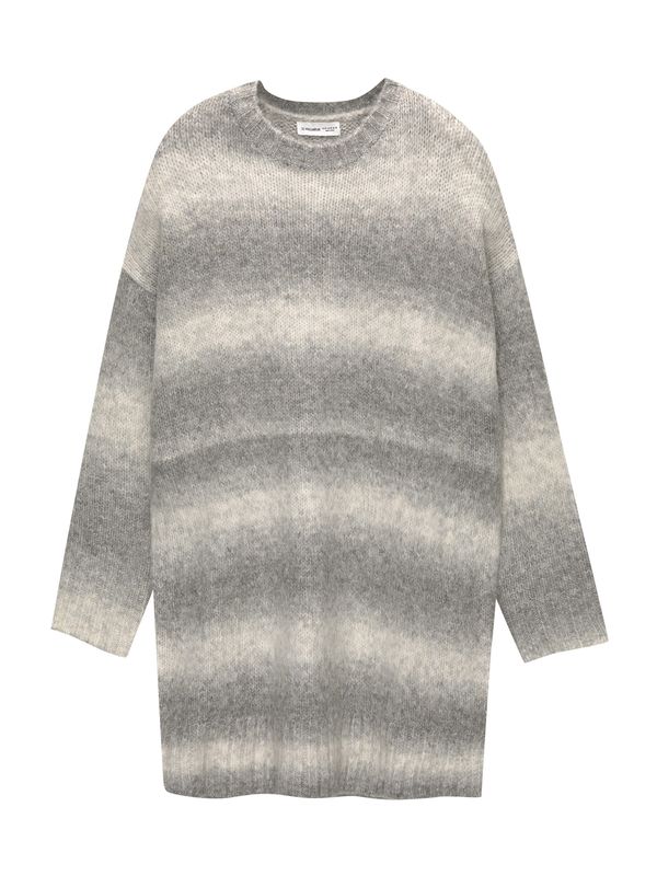 Pull&Bear Pull&Bear Pletena haljina  svijetlobež / siva