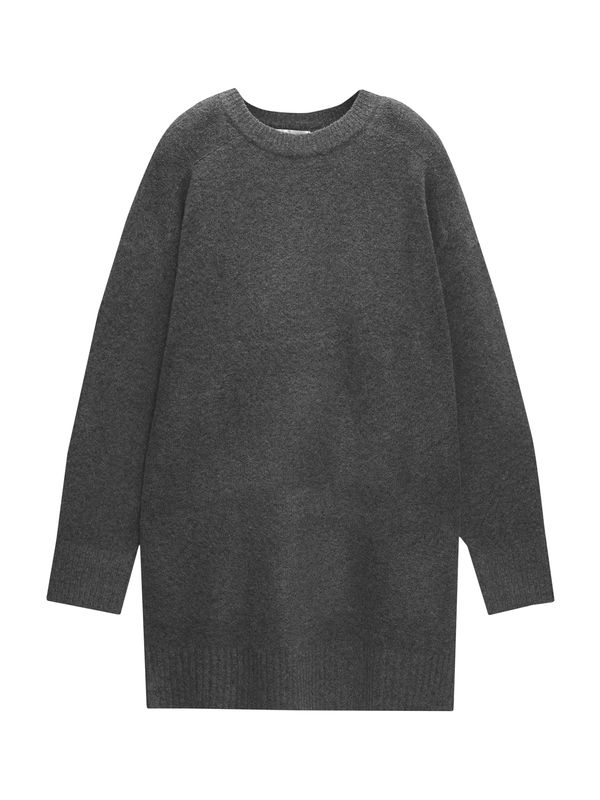 Pull&Bear Pull&Bear Pletena haljina  tamo siva