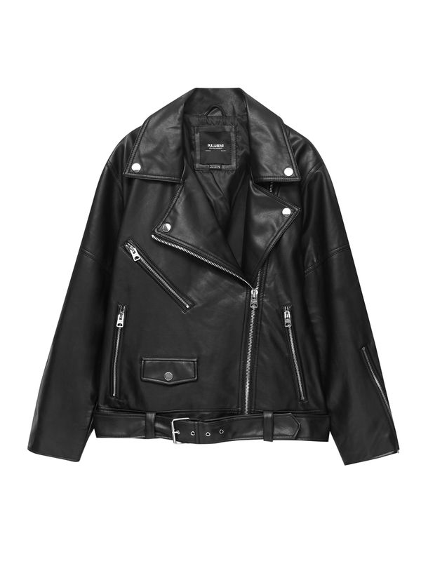Pull&Bear Pull&Bear Prijelazna jakna  crna