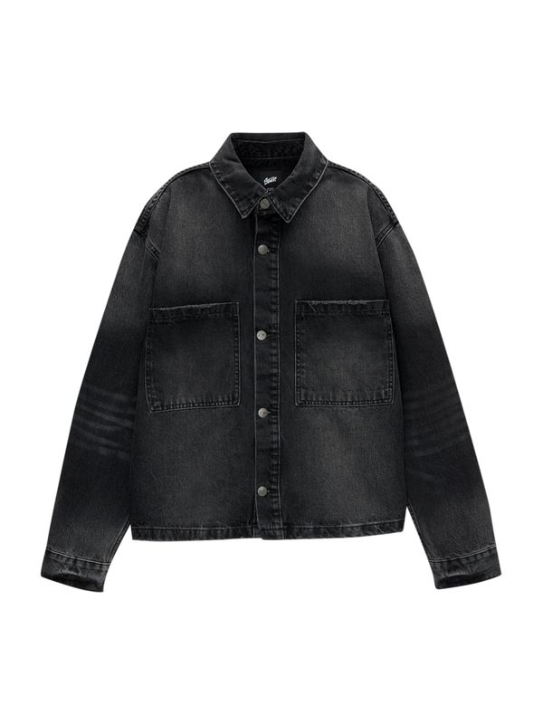 Pull&Bear Pull&Bear Prijelazna jakna  crni traper