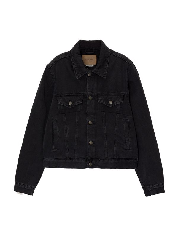 Pull&Bear Pull&Bear Prijelazna jakna  crni traper