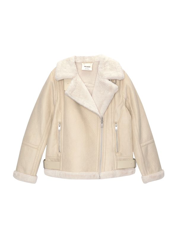 Pull&Bear Pull&Bear Prijelazna jakna  ecru/prljavo bijela