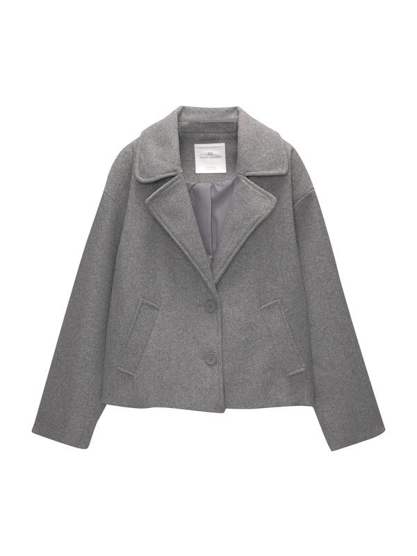 Pull&Bear Pull&Bear Prijelazna jakna  siva melange