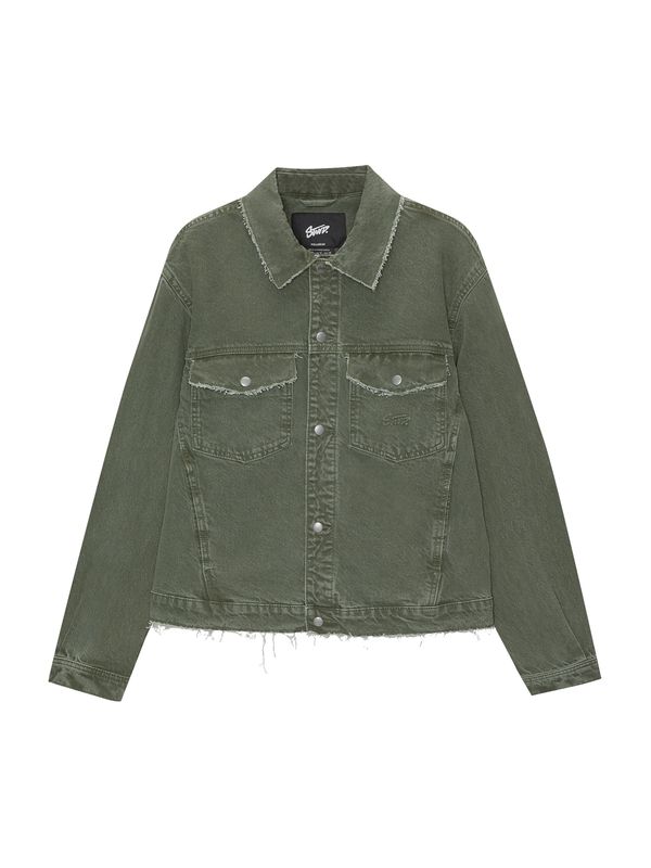 Pull&Bear Pull&Bear Prijelazna jakna  tamno zelena