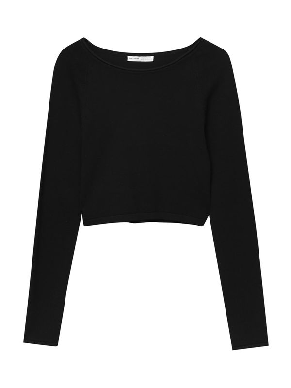 Pull&Bear Pull&Bear Pulover  crna