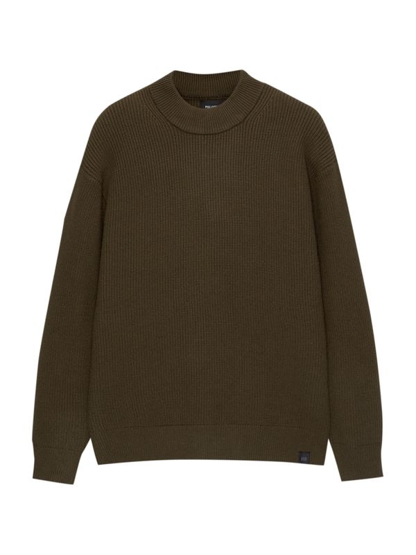 Pull&Bear Pull&Bear Pulover  kaki