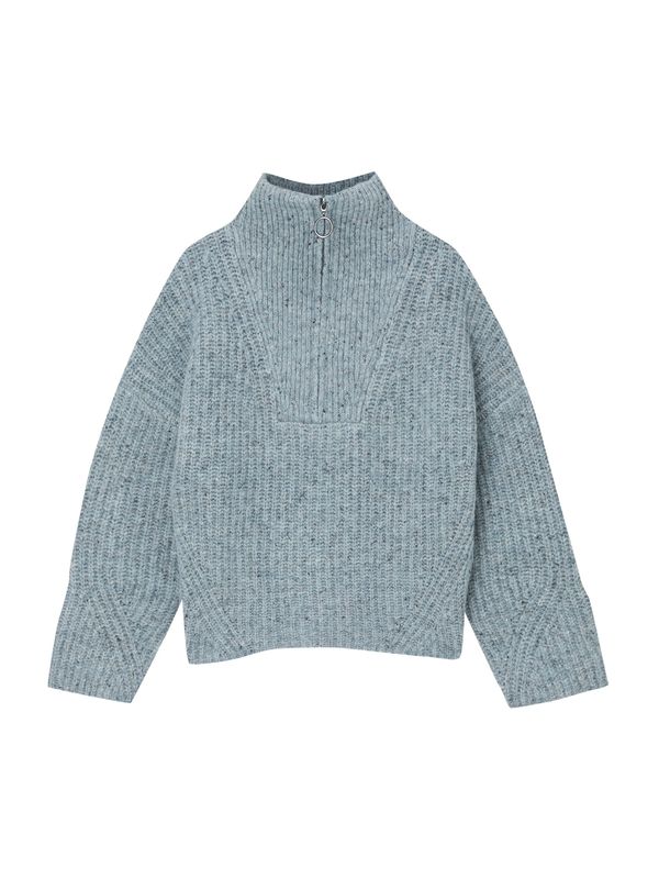 Pull&Bear Pull&Bear Pulover  plava melange