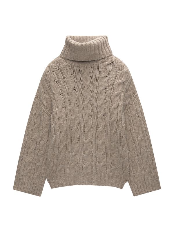 Pull&Bear Pull&Bear Pulover  sivkasto bež