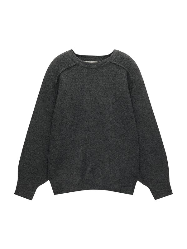 Pull&Bear Pull&Bear Pulover  tamo siva