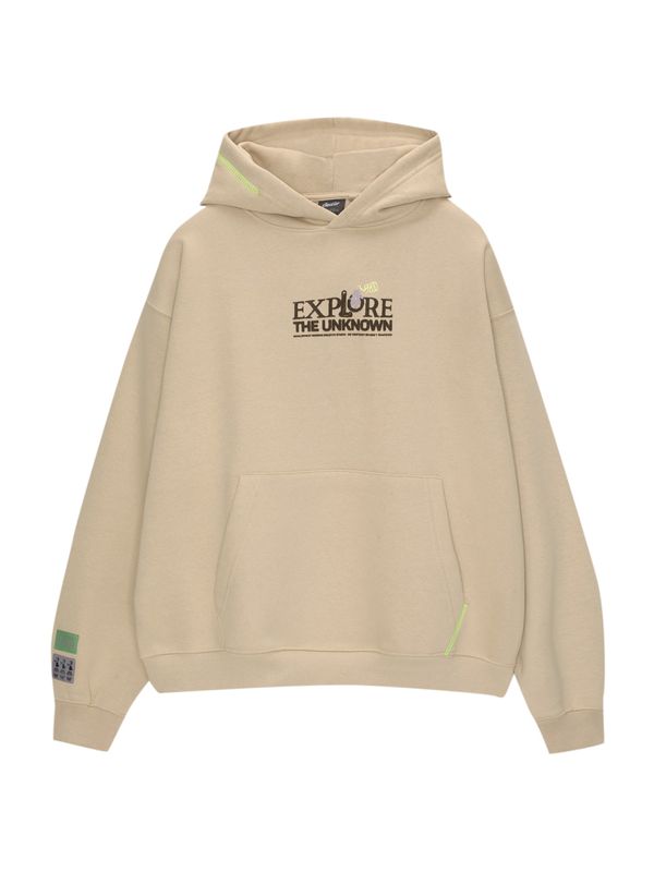 Pull&Bear Pull&Bear Sweater majica  bež / svijetloljubičasta / crna