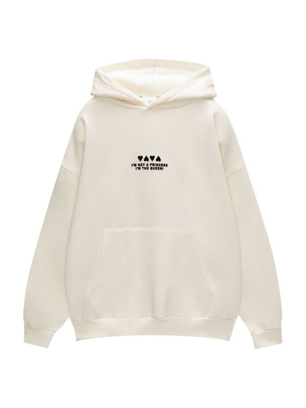 Pull&Bear Pull&Bear Sweater majica  boja pijeska / crna