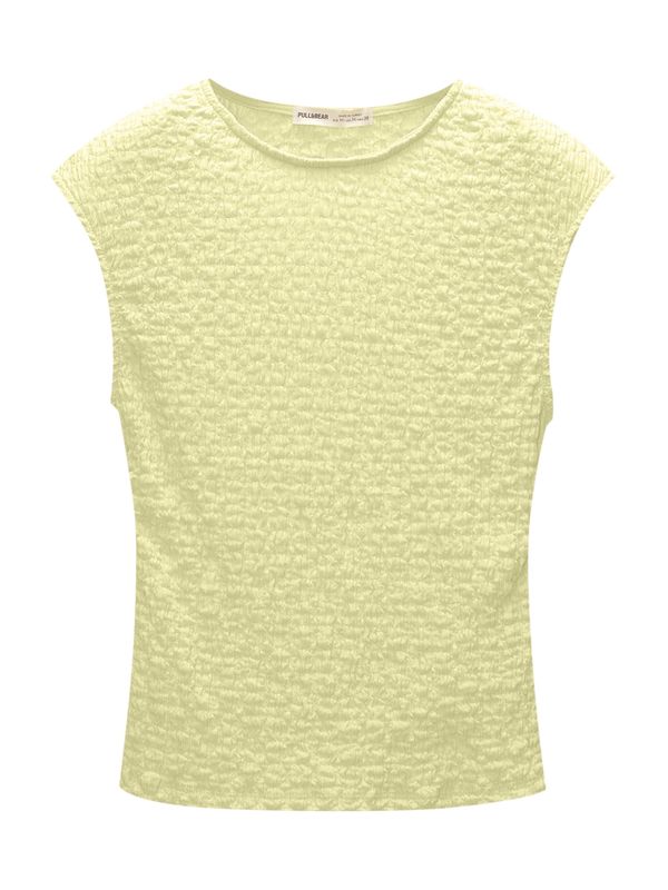 Pull&Bear Pull&Bear Top  pastelno žuta