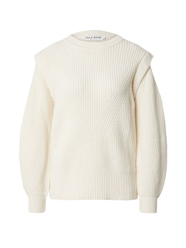 PULZ Jeans PULZ Jeans Pulover 'MARLA'  bijela