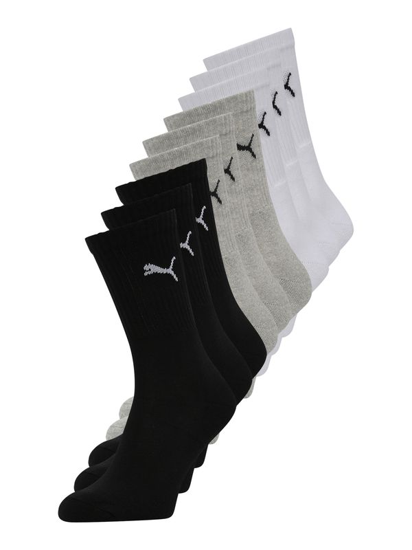 PUMA PUMA Čarape  siva / crna / bijela