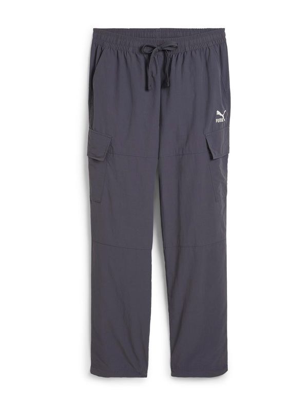 PUMA PUMA Hlače 'Classics'  tamo siva / bijela
