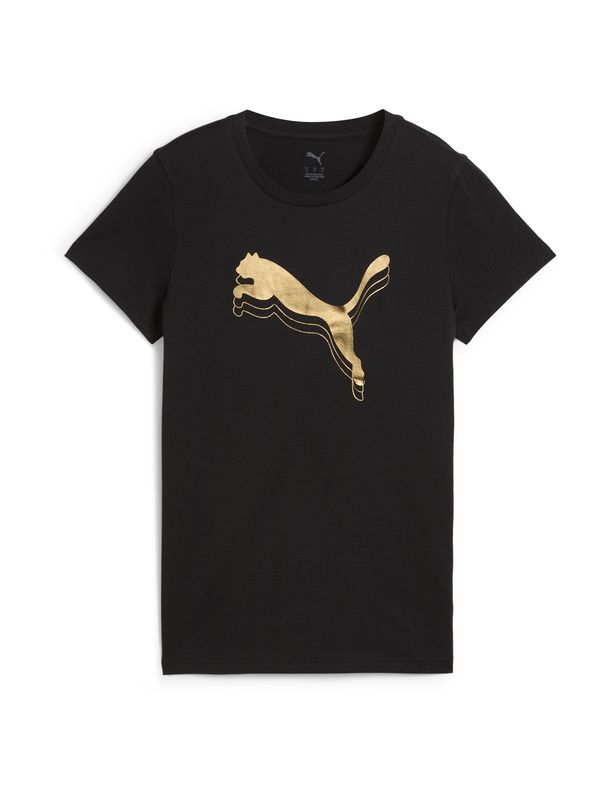 PUMA PUMA Majica 'ESS'  zlatna / crna