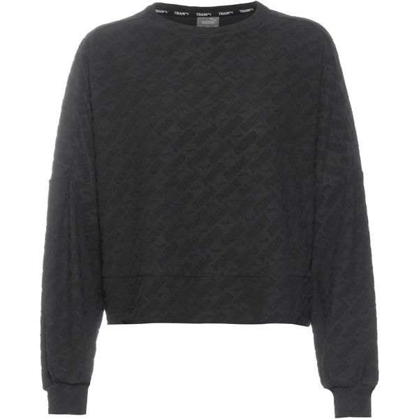 PUMA PUMA Sportska sweater majica  crna / crna melange