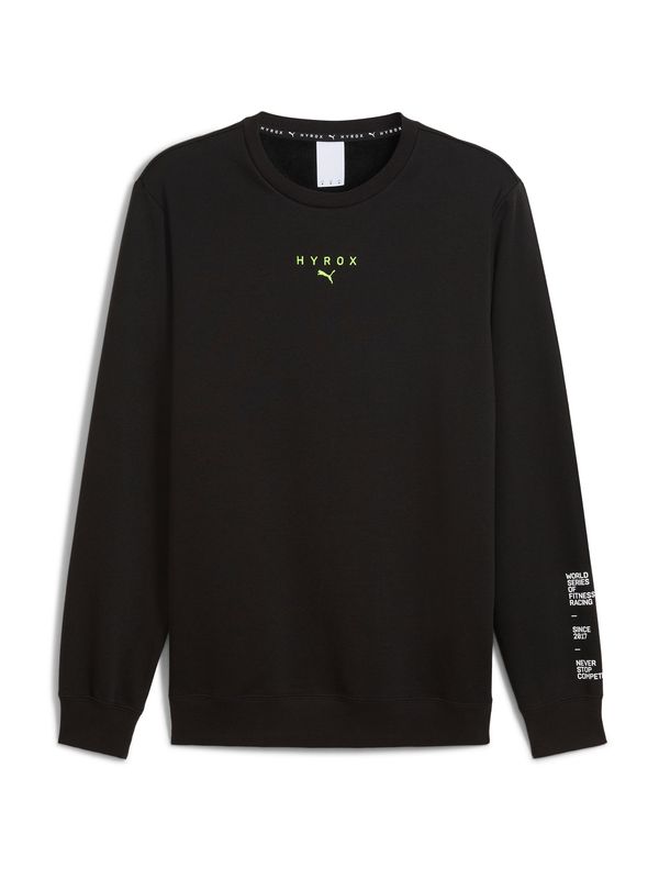 PUMA PUMA Sportska sweater majica 'PUMA x HYROX'  limeta zelena / crna / bijela
