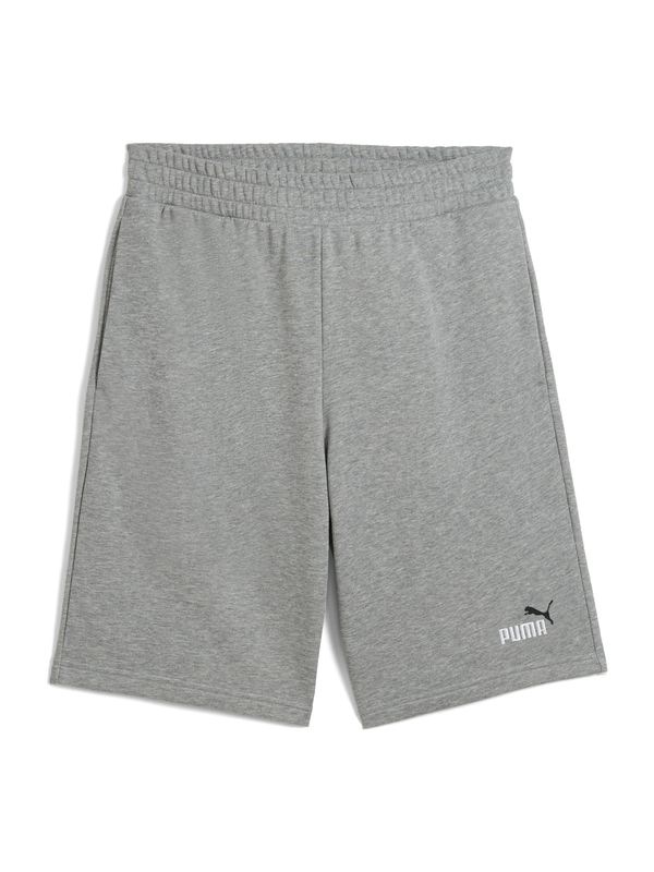 PUMA PUMA Sportske hlače 'ESS No. 1'  kameno siva / crna / bijela