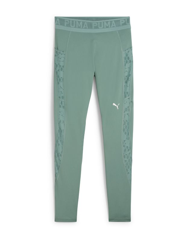 PUMA PUMA Sportske hlače  smaragdno zelena / bijela