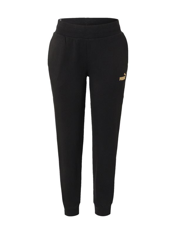 PUMA PUMA Sportske hlače  zlatna / crna