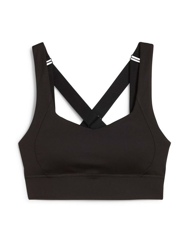 PUMA PUMA Sportski grudnjak  crna / bijela