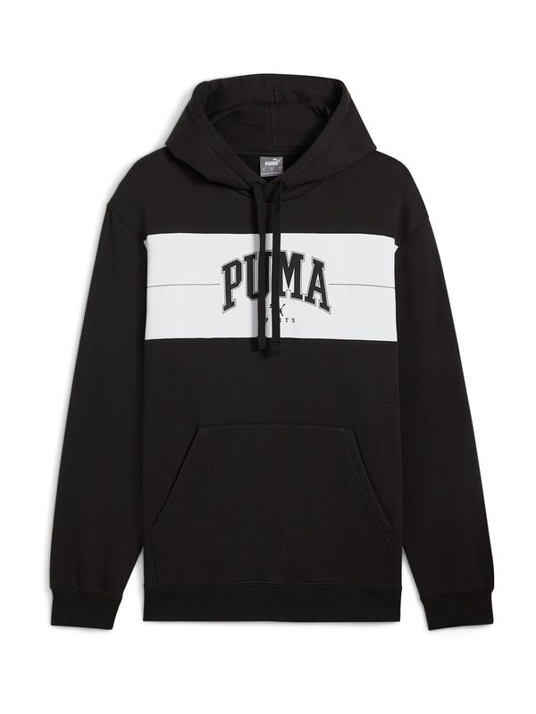 PUMA PUMA Sweater majica 'SQUAD'  crna / bijela