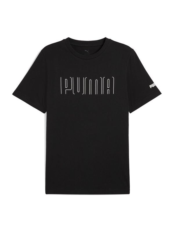 PUMA PUMA Tehnička sportska majica  crna / bijela