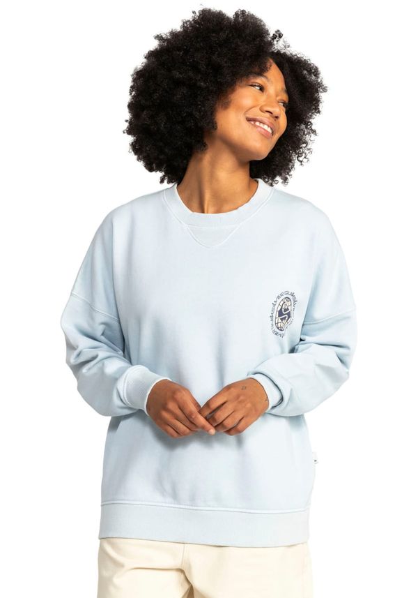 QUIKSILVER QUIKSILVER Sweater majica  morsko plava / svijetloplava / bijela