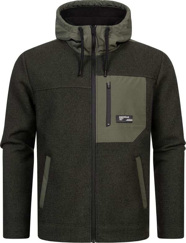 Ragwear Ragwear Flis jakna 'Brodney'  zelena / maslinasta / crna