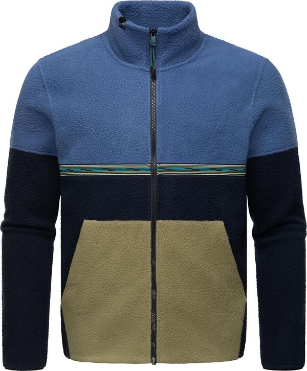 Ragwear Ragwear Flis jakna 'Lonndy'  plava / mornarsko plava / zelena / crna