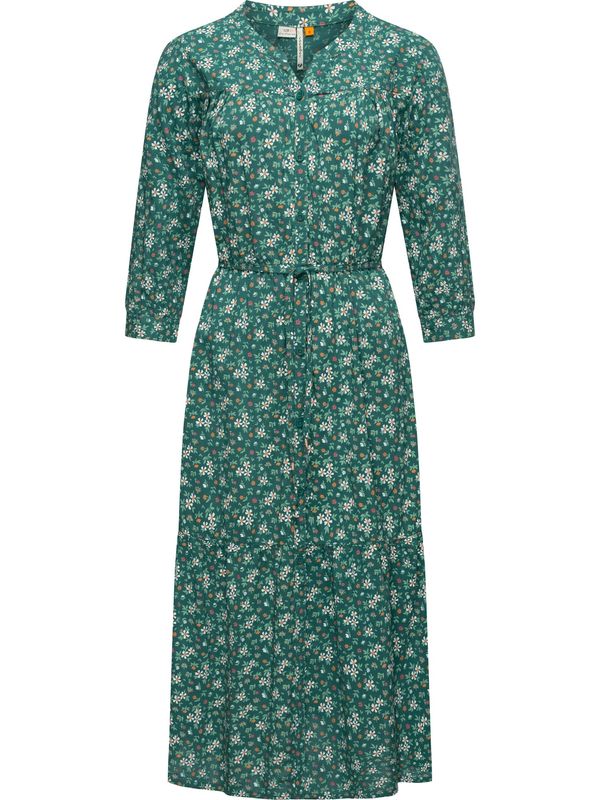 Ragwear Ragwear Košulja haljina 'Meve'  pastelno zelena / tamno zelena / narančasta / roza / bijela