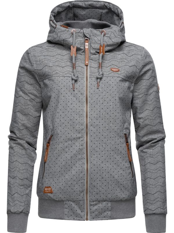 Ragwear Ragwear Prijelazna jakna 'Nuggie'  siva melange / crna