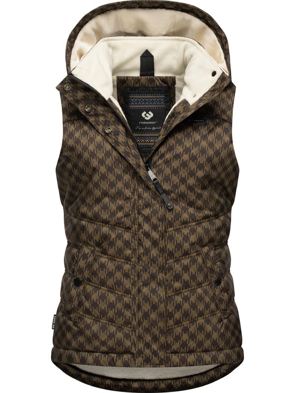 Ragwear Ragwear Prsluk 'Hesty'  svijetlosmeđa / crna