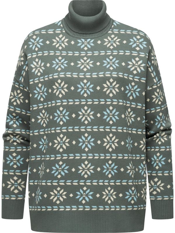 Ragwear Ragwear Pulover 'Danika'  bež / svijetlobež / tamno zelena