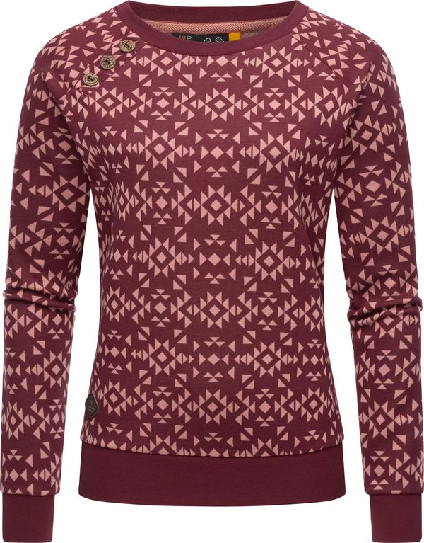Ragwear Ragwear Sweater majica 'Darria'  merlot / pastelno crvena