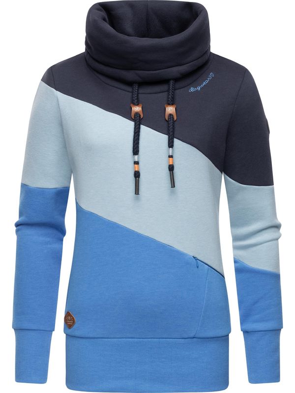 Ragwear Ragwear Sweater majica 'Rumika'  plava / pastelno plava / smeđa / crna
