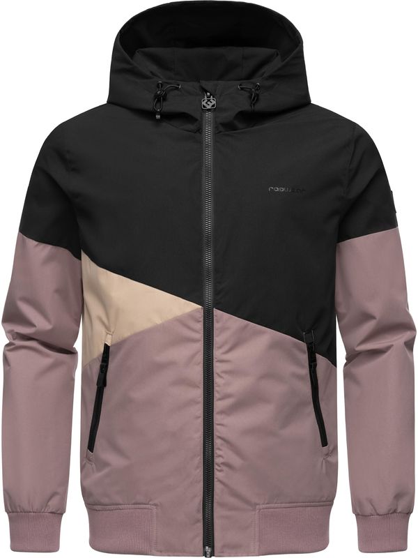 Ragwear Ragwear Tehnička jakna 'Renad'  bež / sivkasto ljubičasta (mauve) / crna